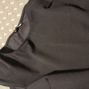 Black one shoulder jumpsuit